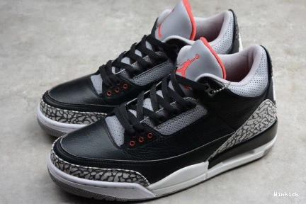  JORDAN “BLACK  2018 3 AIR  CEMENT” 854262-001 0731